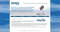 Desktop Screenshot of ionixmedical.com